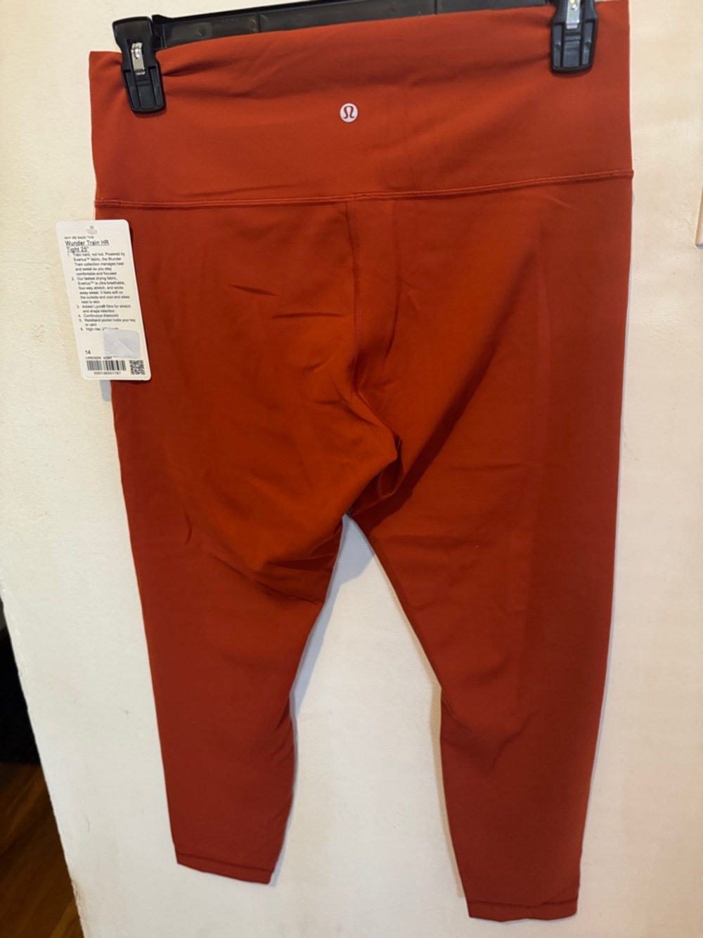 Lululemon Rust Red Wonder Train HR Tight 25” NWT size 14 - Picture 5 of 9